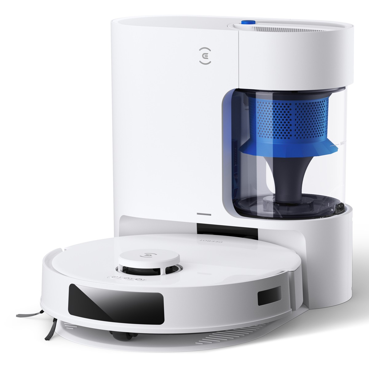 ECOVACS DEEBOT N20 PLUS Weiß Saug-Wisch-Roboter mit Absaugsation