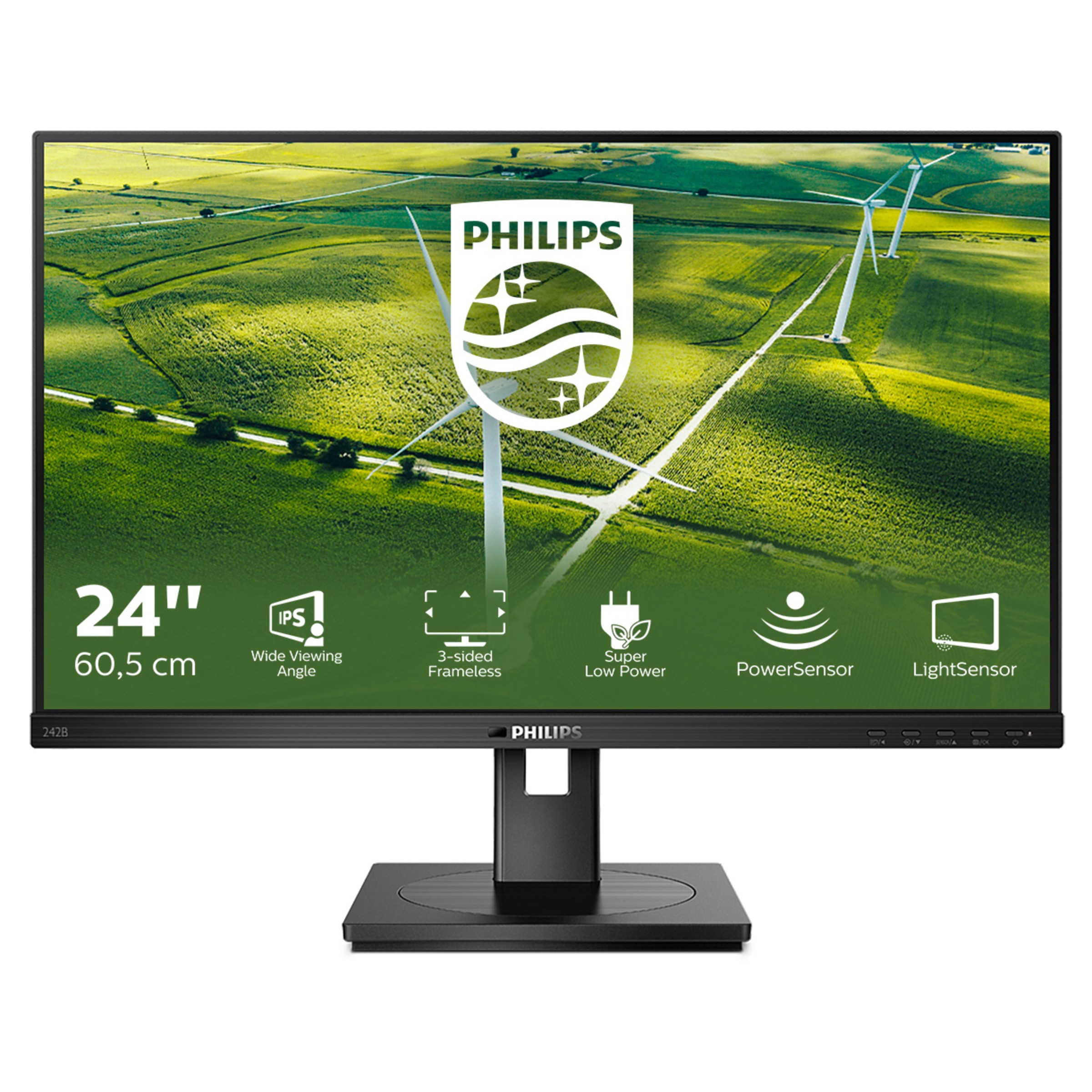 Philips 242B1G Office Monitor - IPS, Höhenverstellung, USB-Hub
