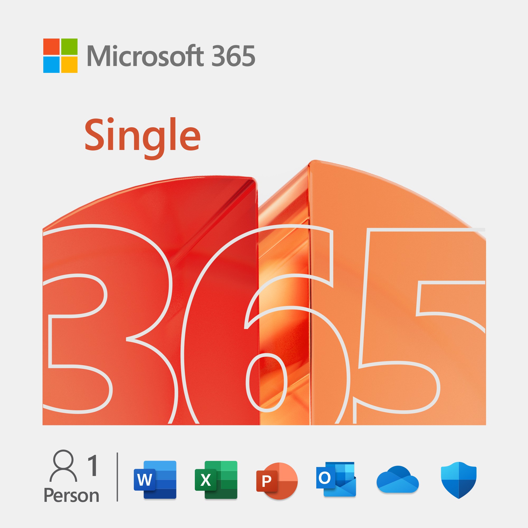 Microsoft 365 Single [1 Benutzer / 1 Jahr / 1 TB OneDrive] - Abonnement mit wiederkehrender Zahlung