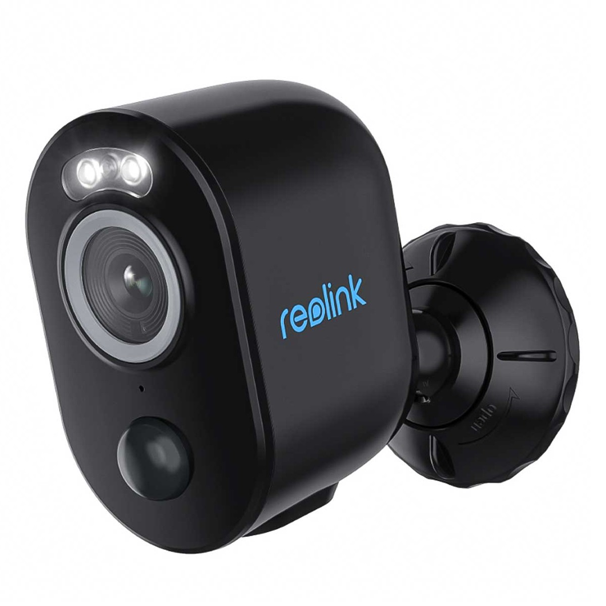 Reolink Argus Series B330 WLAN Überwachungskamera Schwarz 5MP (2880x1616), Akkubetrieb, IP65-Wetterschutz, Nachtsicht in Farbe, 
