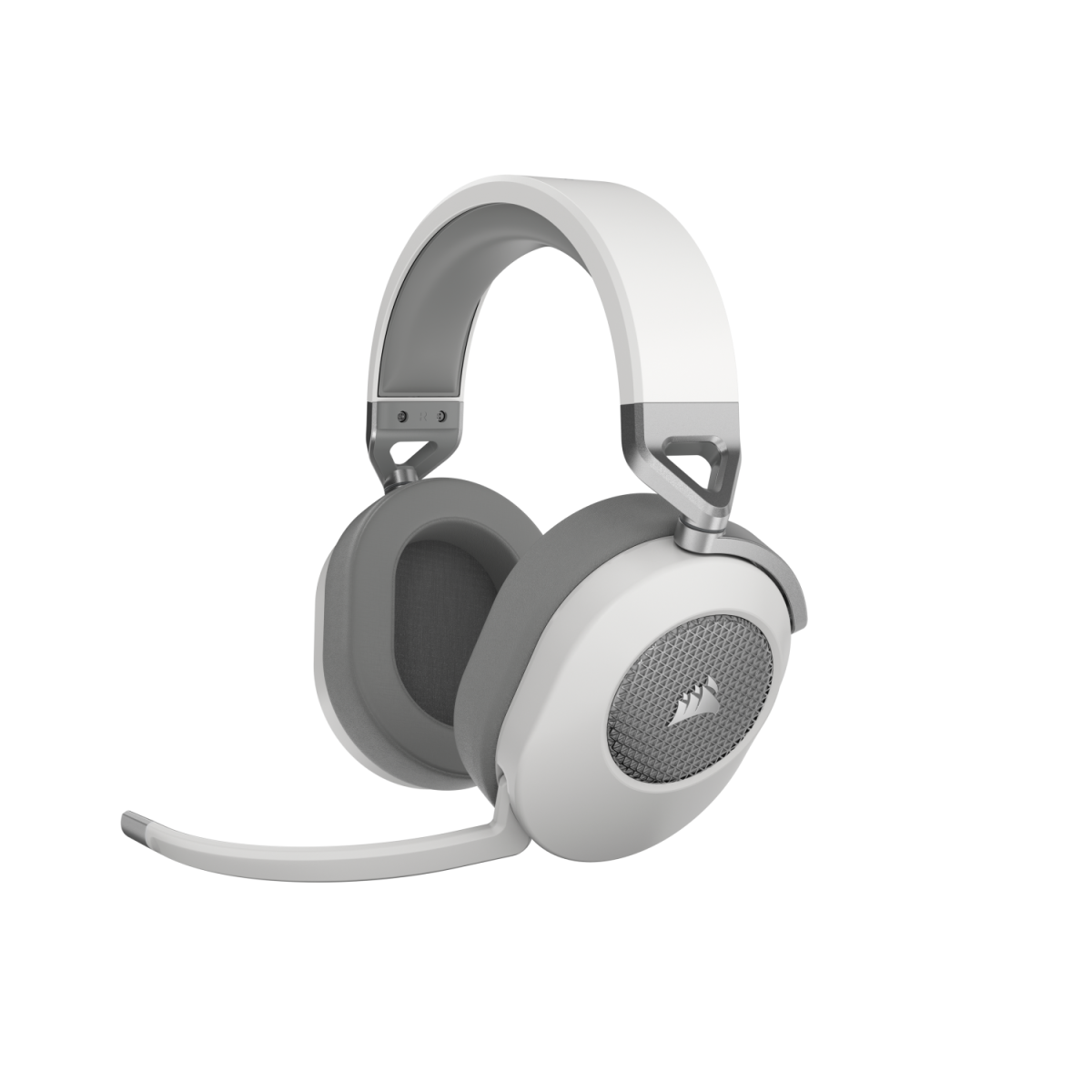 Corsair HS65 Wireless White Gaming Headset - kabelloses Gaming Headset mit Dolby Audio 7.1 und SoundID Abstimmung