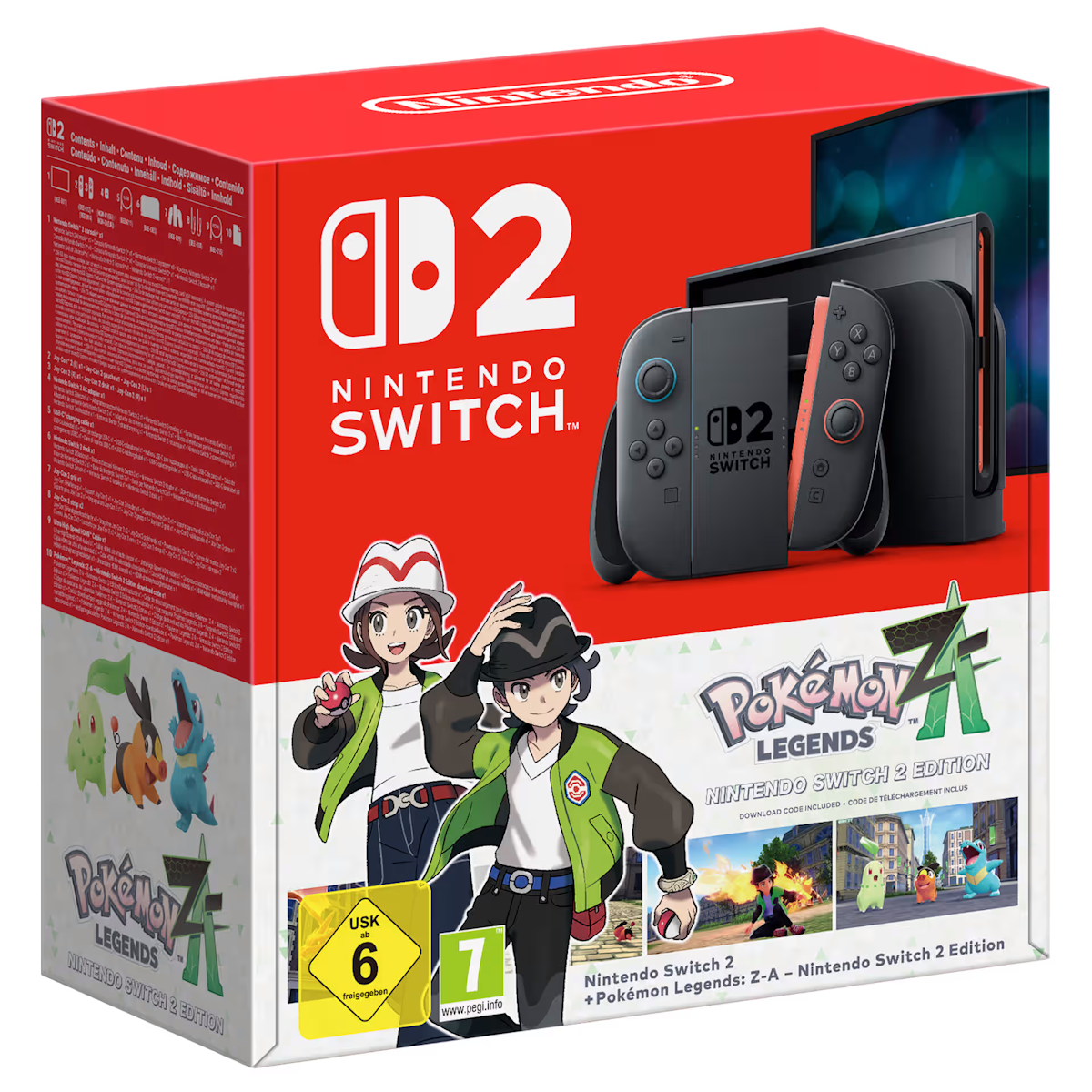 Nintendo Switch 2 + Pokemon-Legenden Z-A Bundle mit dem Spiel Pokémon-Legenden Z-A (Downloadcode)