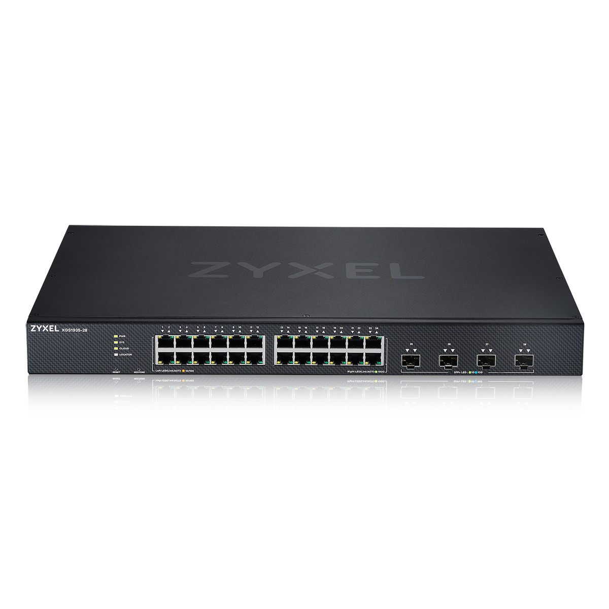 Zyxel XGS1935-28 Smart Managed Switch 24x Gigabit Ethernet, 4x 10 Gigabit SFP+