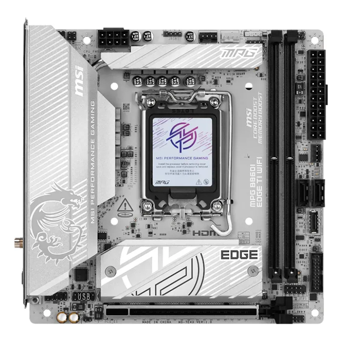 MSI MPG B860I Edge Ti WIFI Mainboard