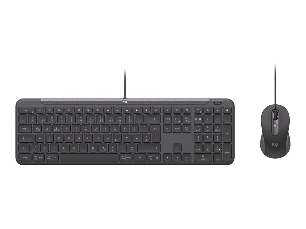 Logitech Signature Slim Wired Combo K620 for Business Kabelgebundene Tastatur und Maus, USB-C-Anschluss