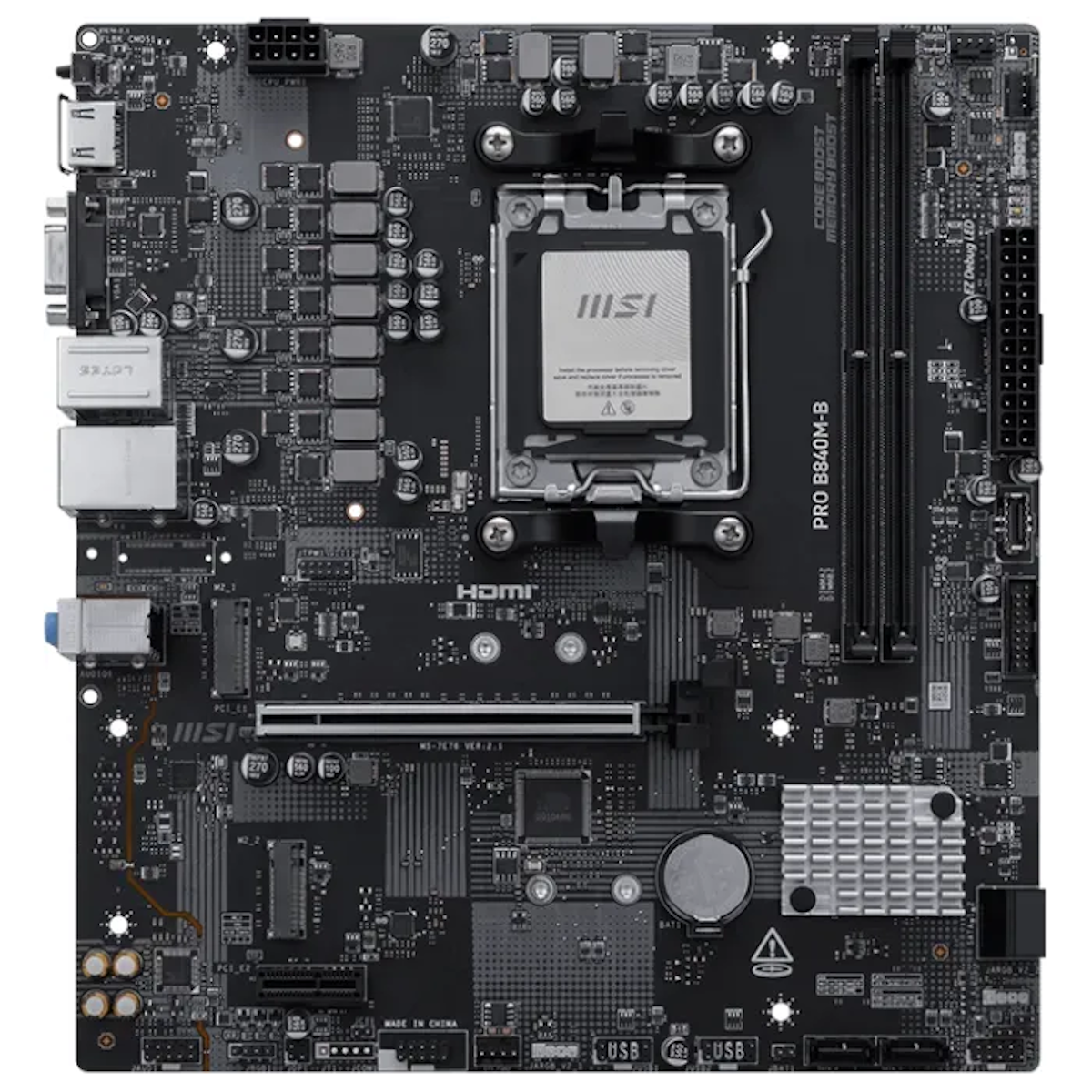 MSI PRO B840M-B Mainboard Sockel AM5