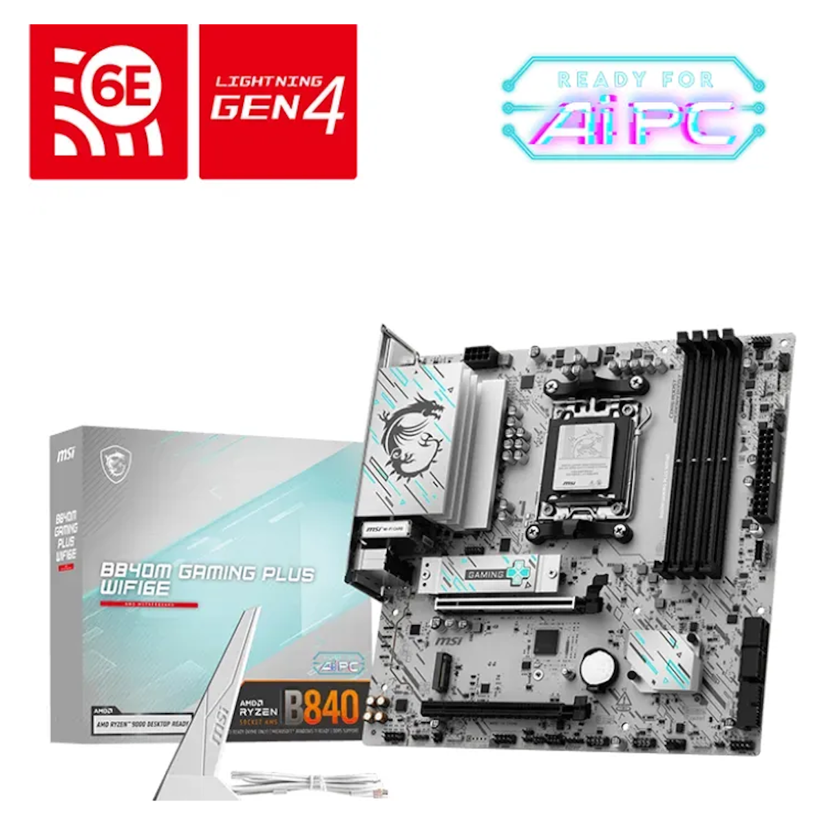 MSI B840M Gaming Plus WIFI6E Mainboard Sockel AM5