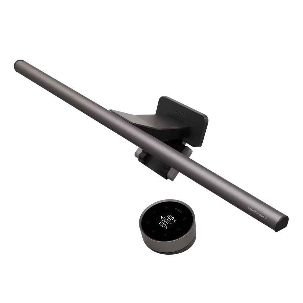 BenQ Screenbar Halo 2 Monitorlampe Dual Color LED, Schwarz, 1.000 lux