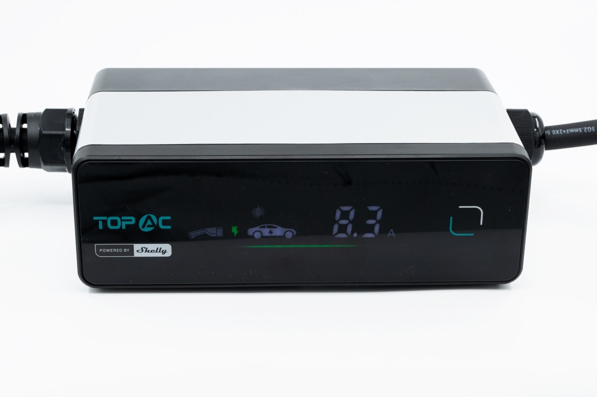 Shelly TopAC Tragbares Ladegerät für Elektroautos 11kW · WLAN · BT · EVE01-11R