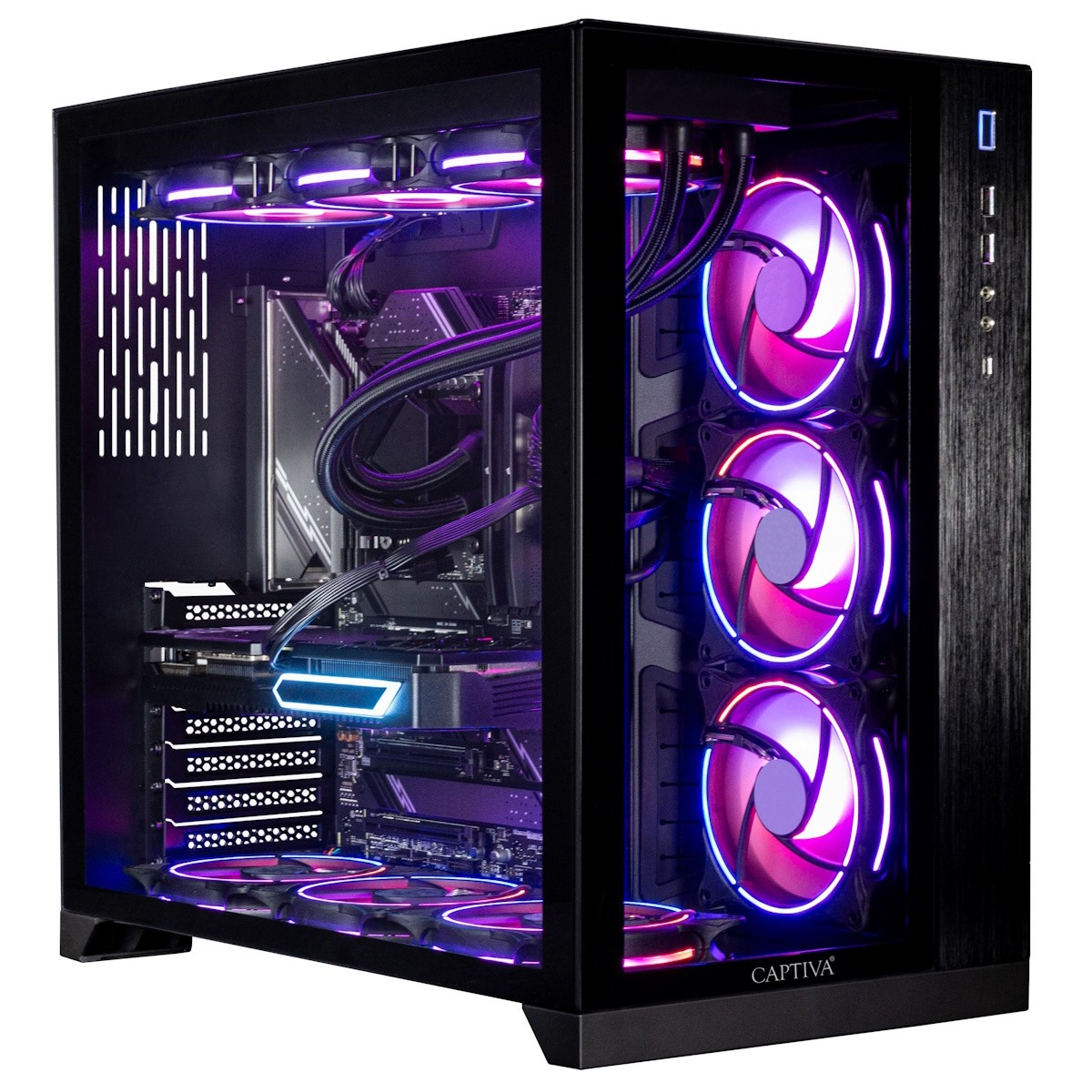 Captiva PC Highend Gaming PC I95-693 Intel Core i9-14900KF, 64GB DDR5 RAM, 2TB M.2 SSD, NVIDIA GeForce RTX 5080 (16GB GDDR7), Z7