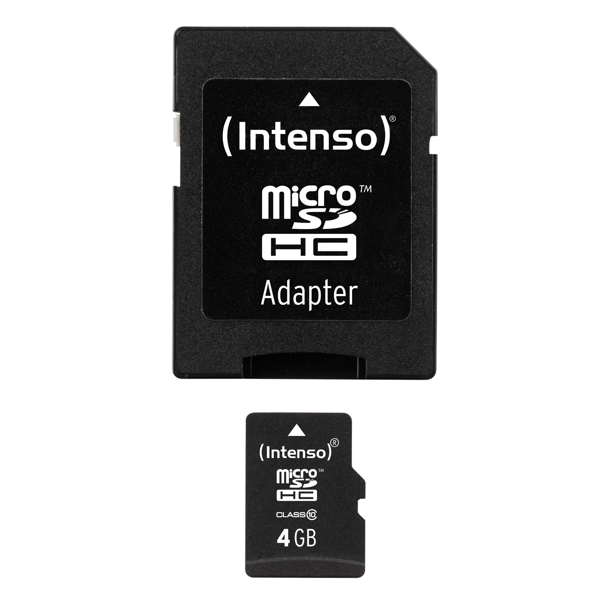 Intenso 4GB MicroSDHC Speicherkarte inkl. SD Adapter [Class 10]