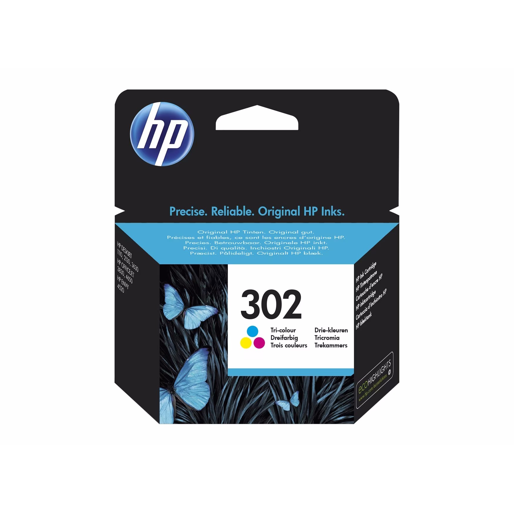 HP 302 (F6U65AE) Original Druckerpatrone 3er Pack Kompatibilität: HP OfficeJet 4000er /3000er Serie