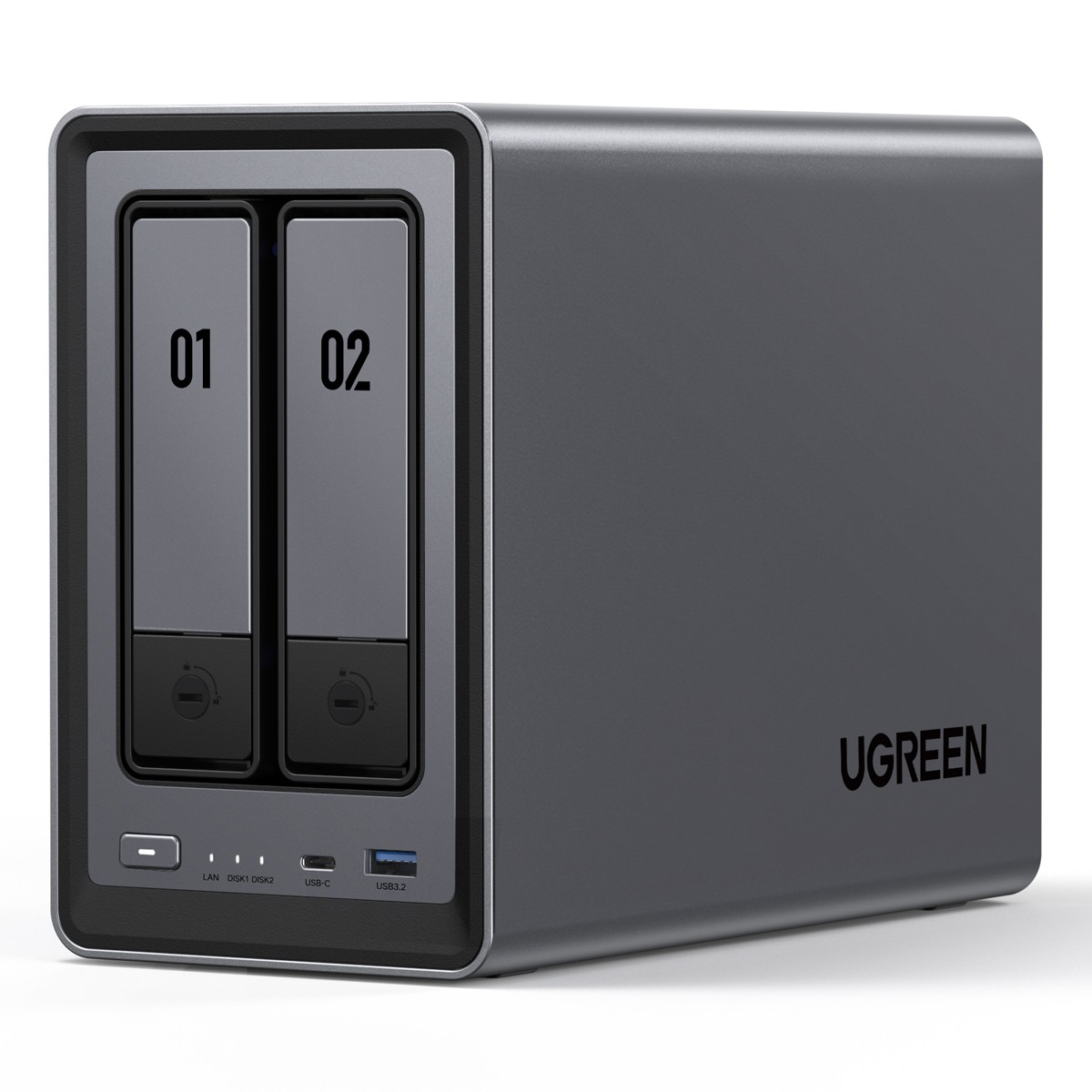 UGREEN NASync DXP2800 2-Bay NAS 0/2 SATA, 0/2 M.2 SSD, 1x 2.5GbE, 8GB RAM