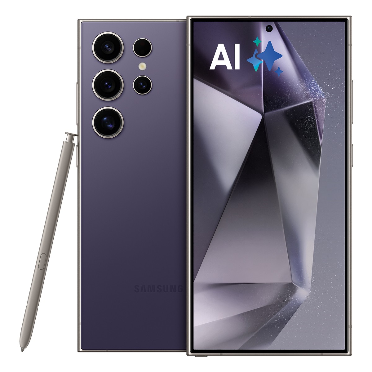 Samsung Galaxy S24 Ultra 256GB Titanium Violet EU 17,25cm (6,8") OLED Display, Android 14, 200MP Quad-Kamera