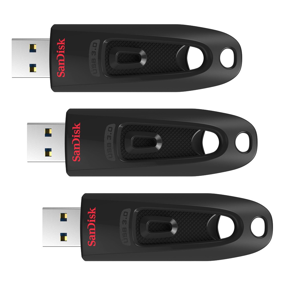 SanDisk Ultra Typ-A USB-Stick 64GB 3er Pack USB Typ-A 3.0