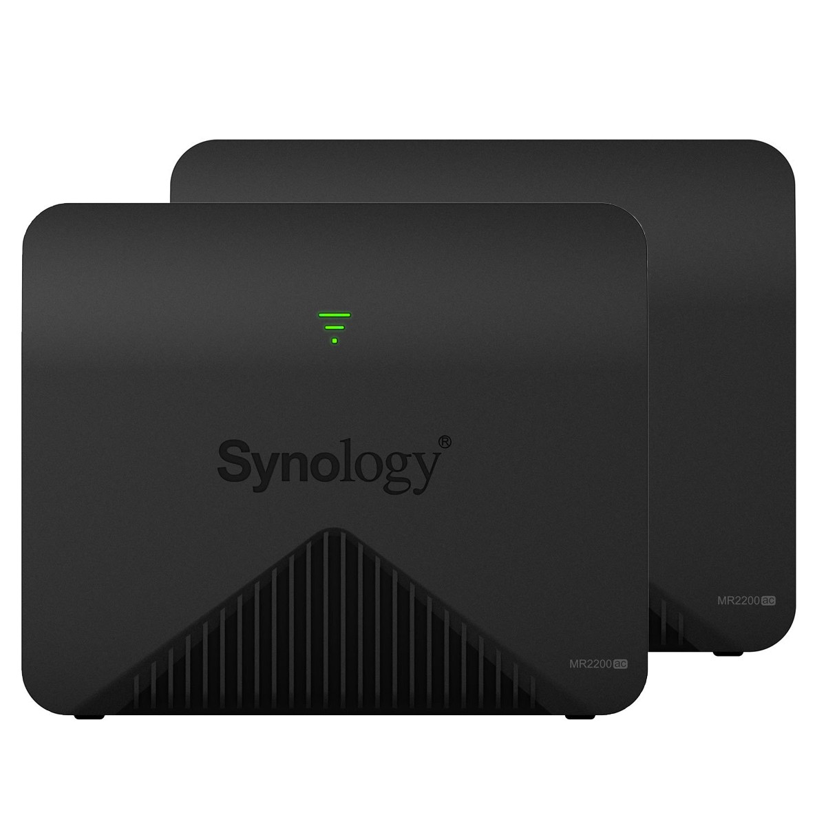 Synology MR2200ac Mesh-Router 2er Set [2200 Mbit/s, WLAN AC, 1x Gigabit LAN, Simultan-Triband, MU-MIMO]