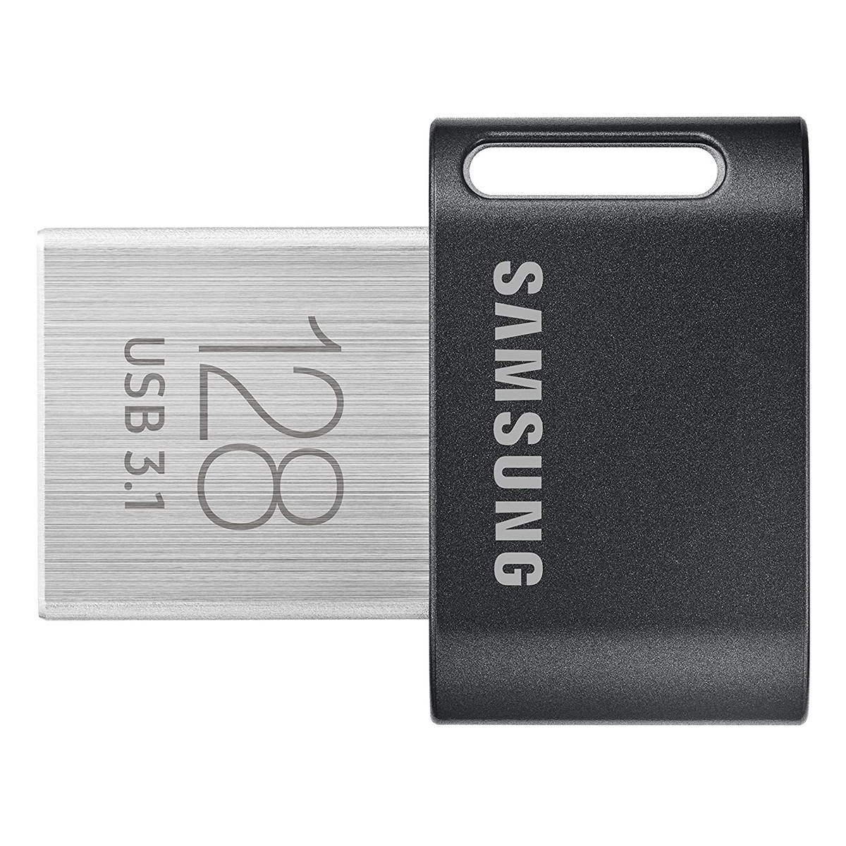 Samsung FIT Plus (2020) Typ-A 128GB USB-Stick Schwarz Ohne Schutzkappe, bis zu 400 MB/s, USB 3.2 Gen 1x1 (5 Gbit/s)