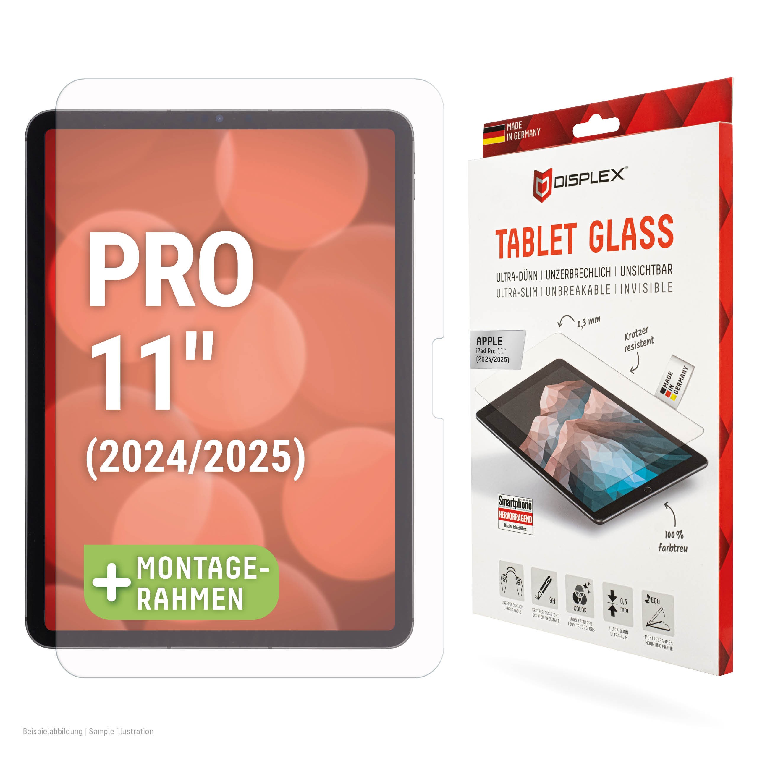 DISPLEX Tablet Glasschutzfolie für iPad Pro 11" (2024/2025)
