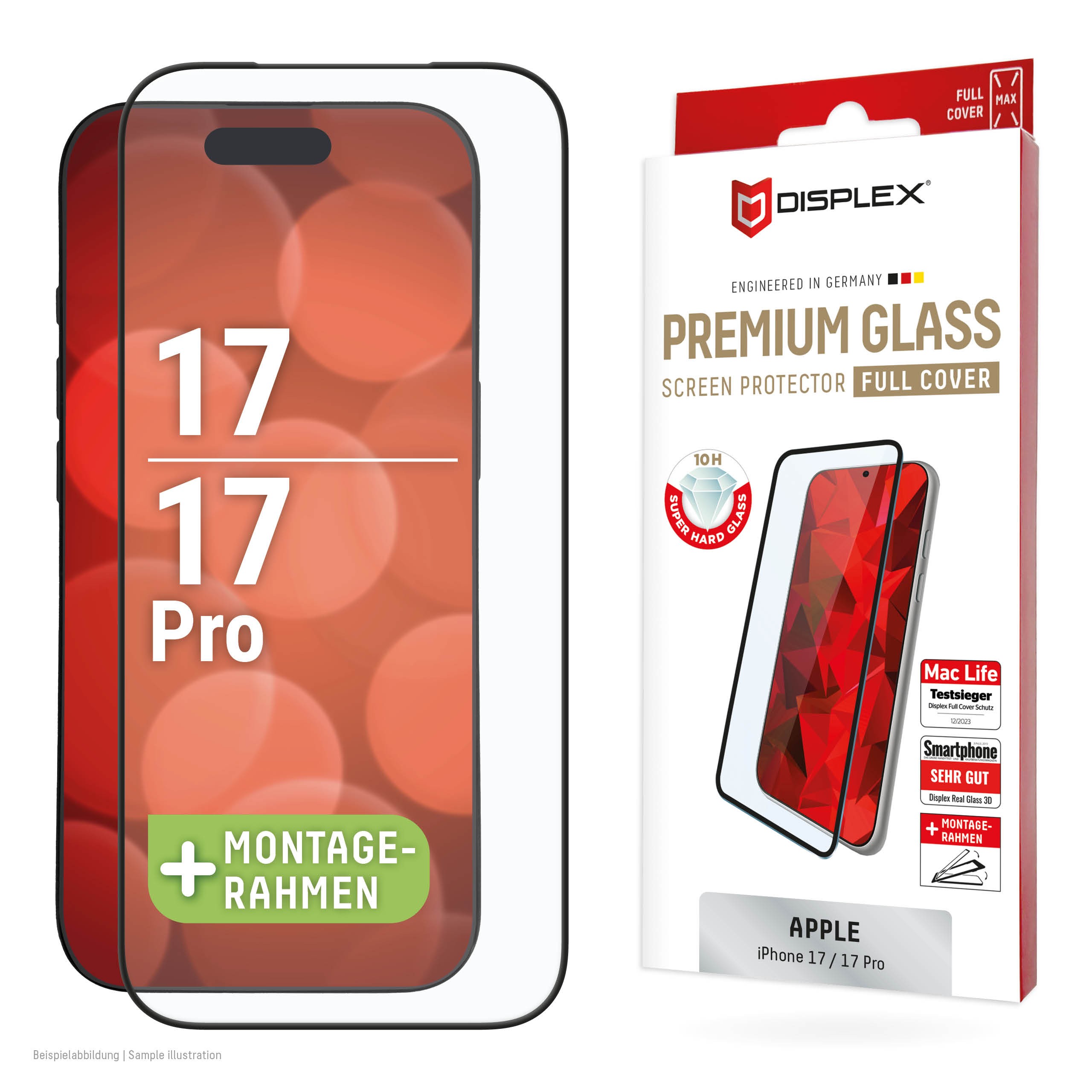 DISPLEX Premium Panzerglas für iPhone 17/17 Pro