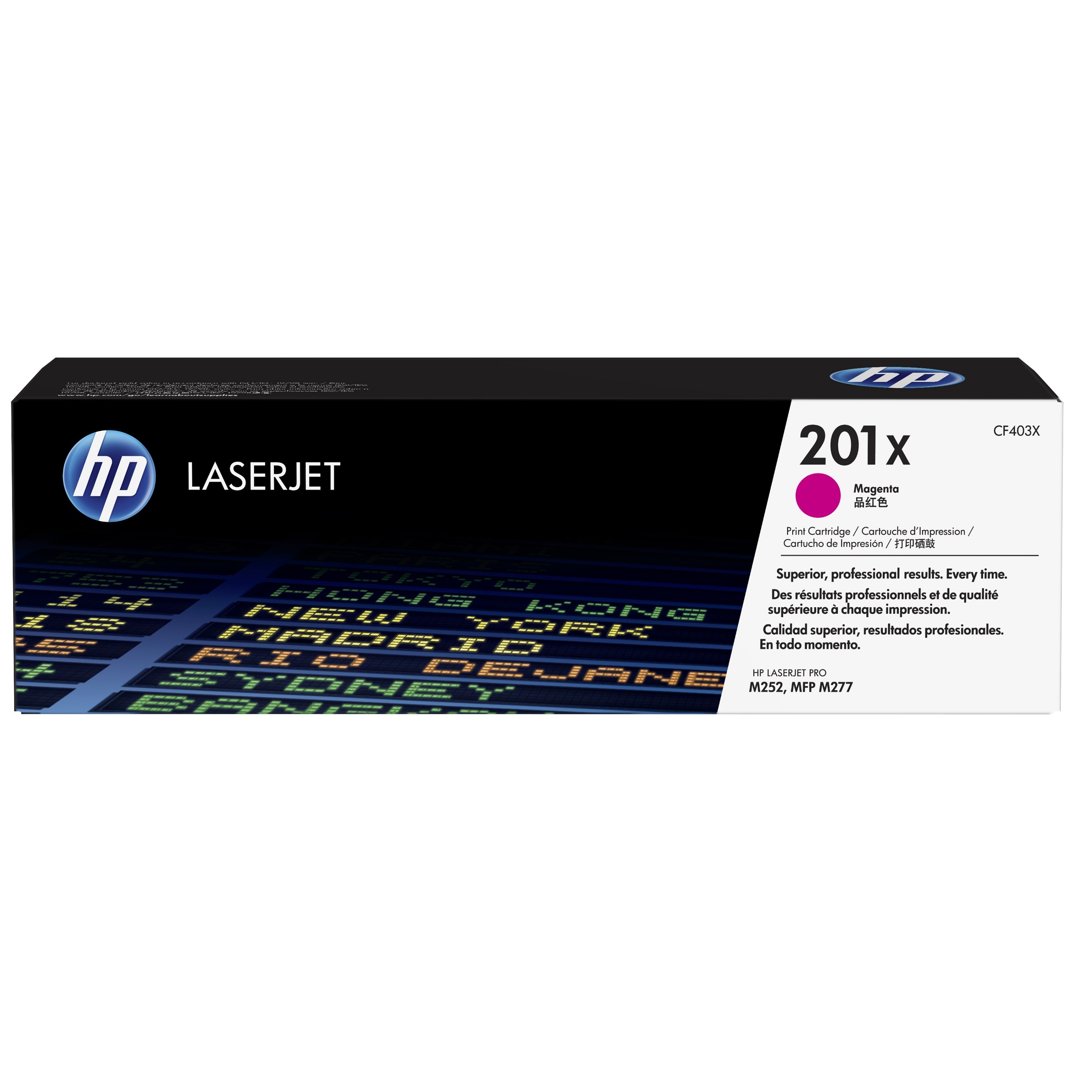 HP 201X (CF403X) Original LaserJet Tonerkartusche Magenta Kompatibilität: HP Color LaserJet Pro MFP M274n, M252n