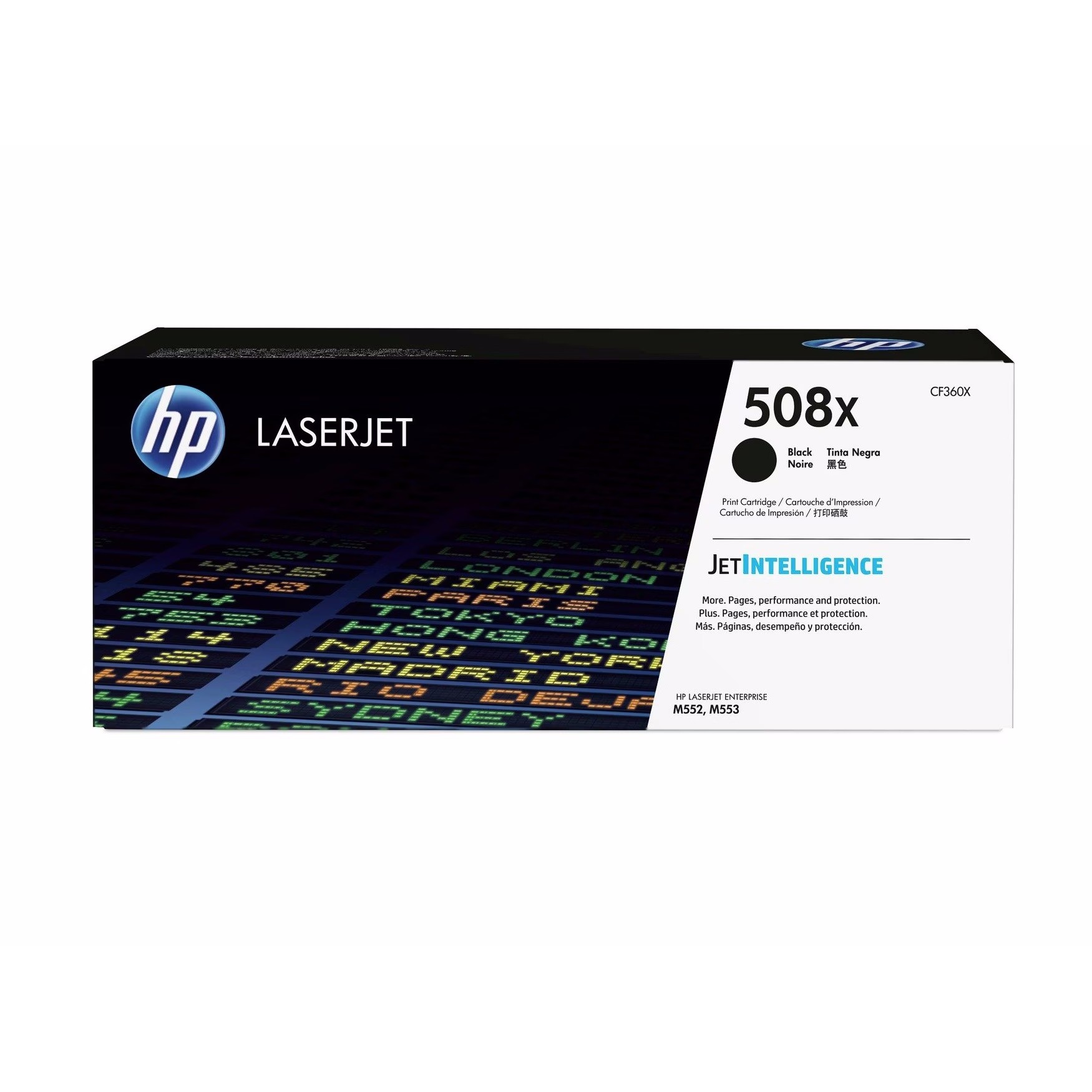 HP 508X (CF360X) Original LaserJet Tonerkartusche Schwarz Kompatibilität: HP Color LaserJet Enterprise M-Serie