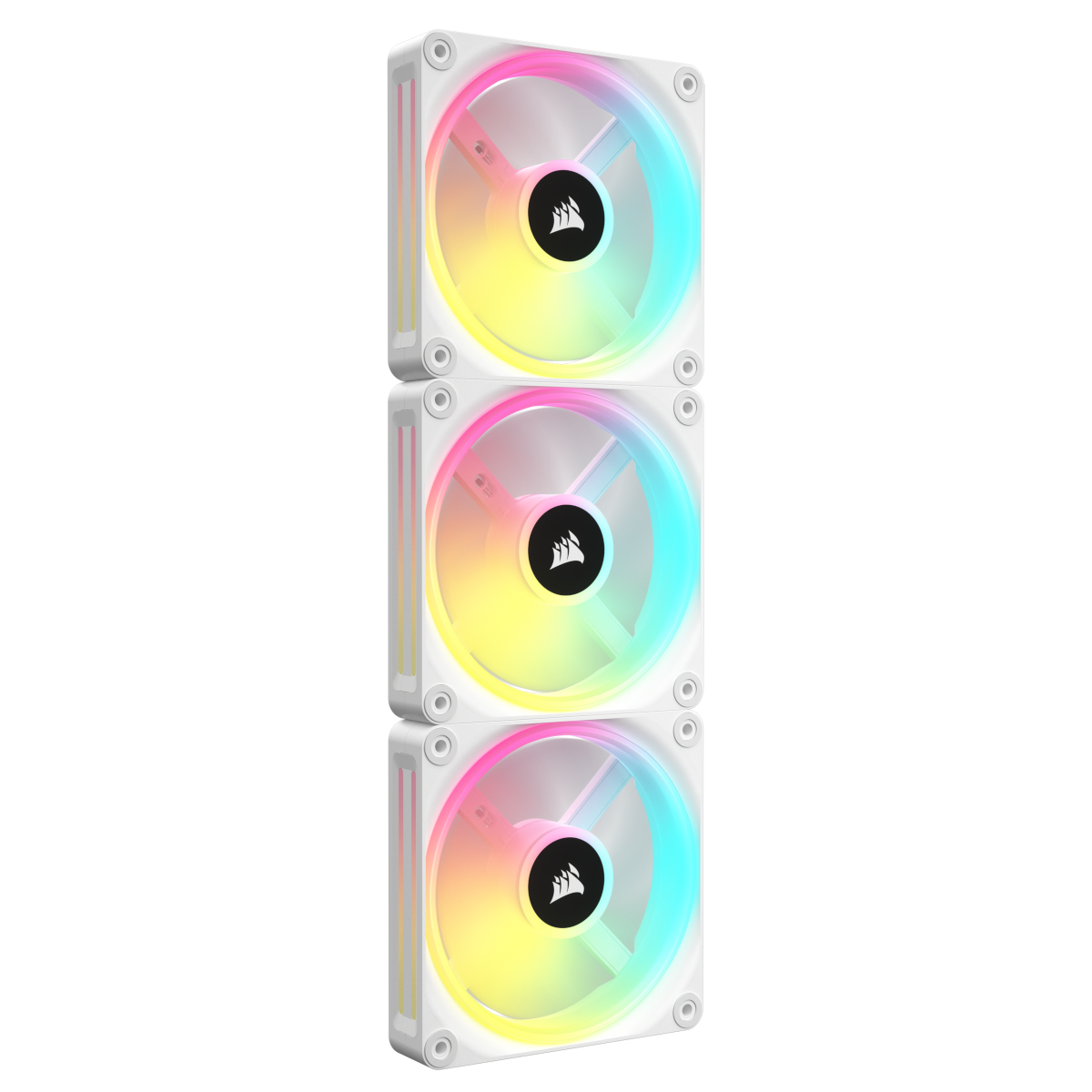 CORSAIR iCUE LINK QX120 RGB White 3er-Pack | Gehäuselüfter