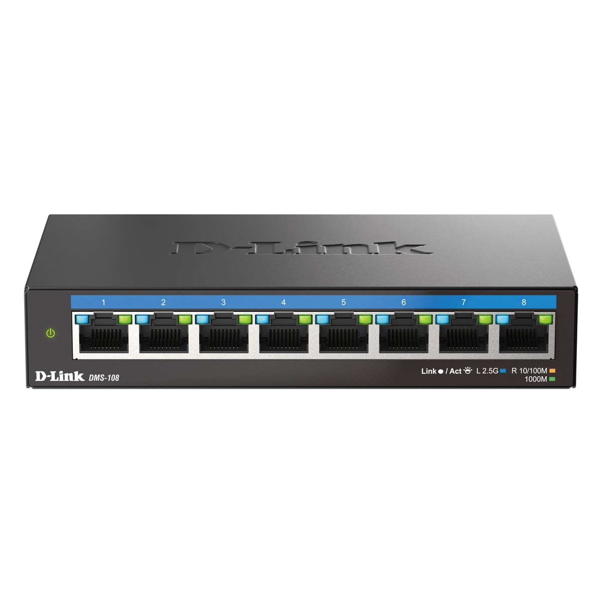 D-Link DMS-108 Unmanaged Switch 8x 2.5Gbit/s Ethernet