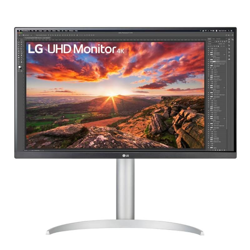 LG 27UP850K-W Monitor - 4K UHD- IPS, Höhenverstellung - HDMI, DisplayPort 1.4, USB-C