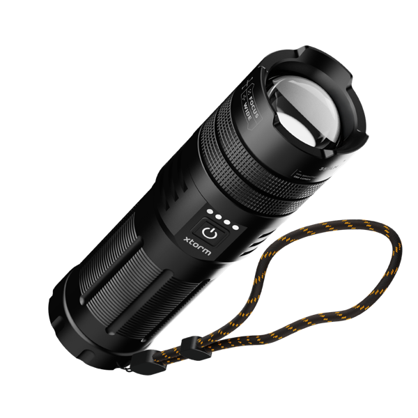 Xtorm Flashlight Power Bank 10.500mAh Kombination aus Taschenlampe und Powerbank, Leuchtet bis zu 605 Meter weit mit 1000 Lumen