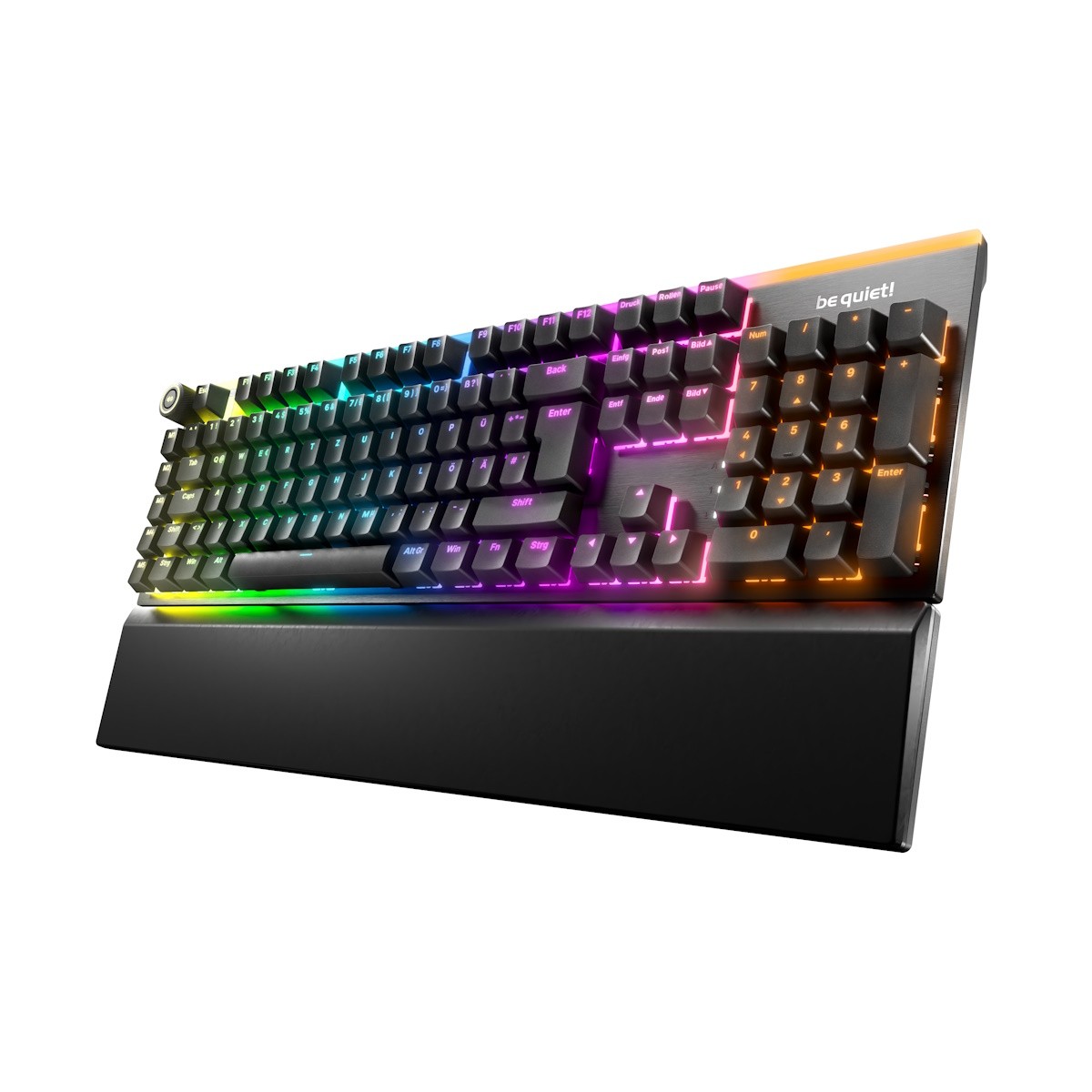 be quiet! Light Mount Silent Linear Tastatur - Gaming Tastatur mit geschmierten Linearen Switches, 3 Schicht-Dämmung und 3D Medi