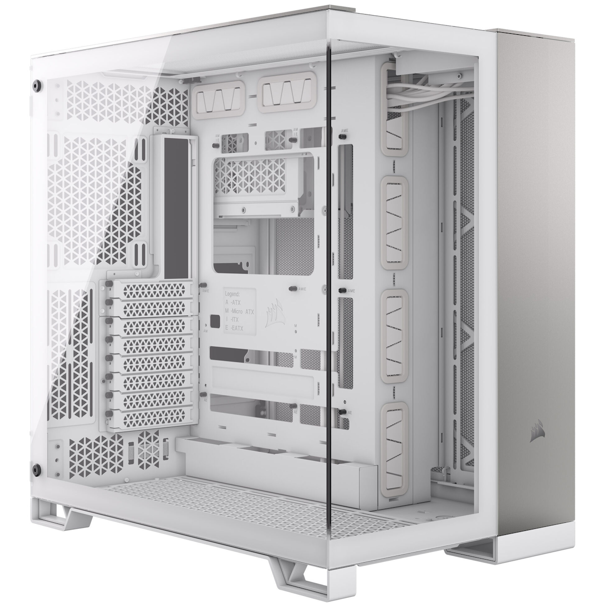 CORSAIR 6500X Aluminium weiß/grau | PC-Gehäuse