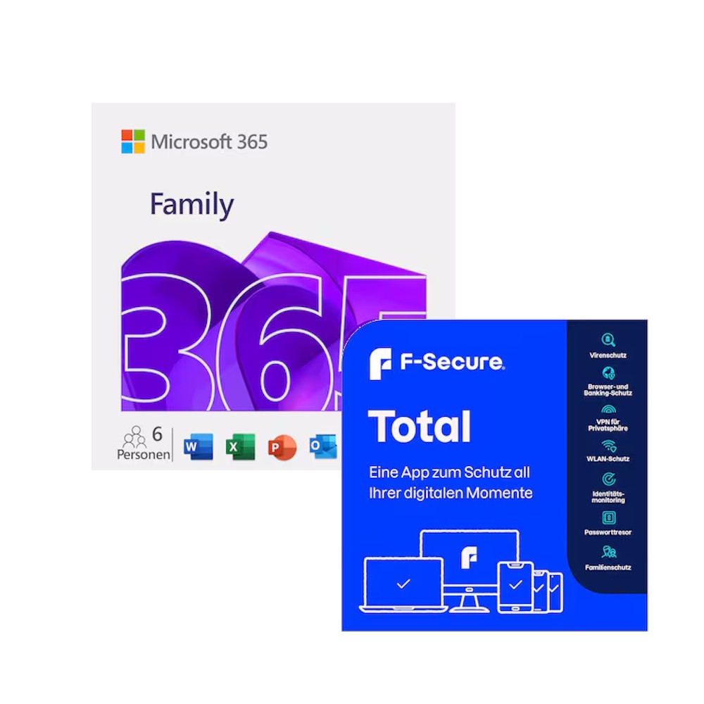 Microsoft 365 Family [6 Benutzer /1 Jahr / 6TB OneDrive] - mit Word, Excel, PowerPoint, OneNote, Outlook, Access und mehr