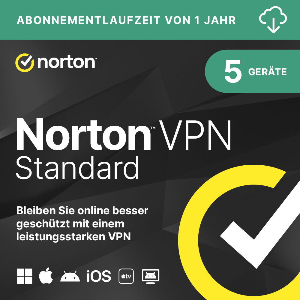 Norton VPN Standard [5 Geräte - 1 Jahr]