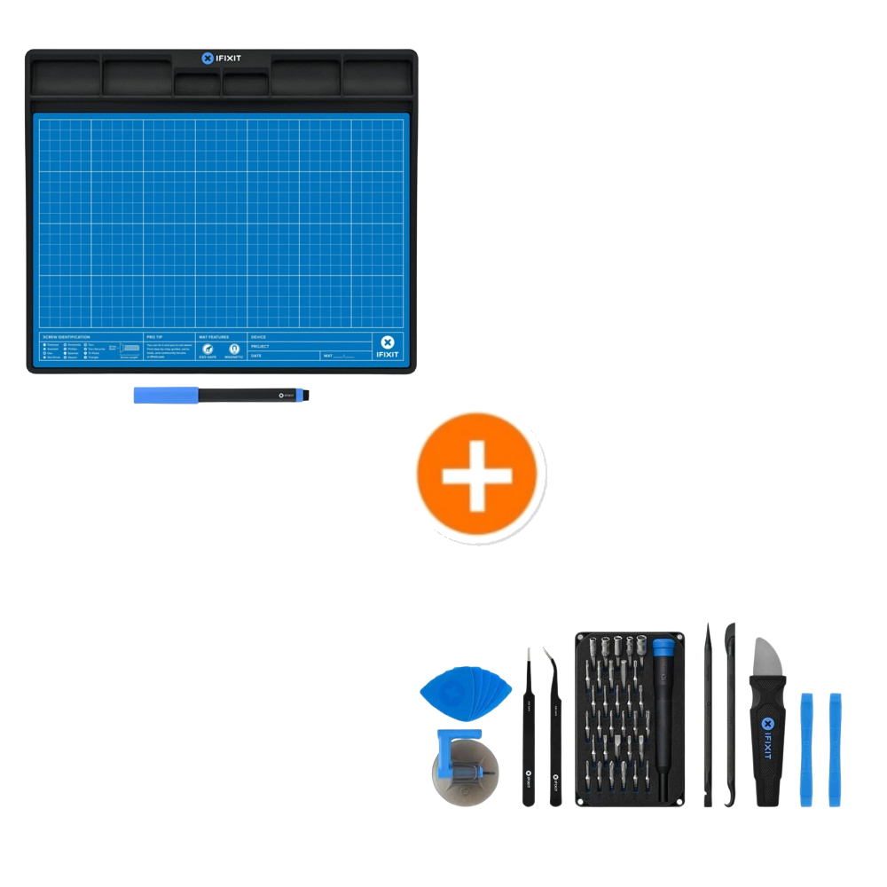 iFixit Pro Tech GO Werkzeugset & iFixit FixMat Magnetplatte  Kompaktes Feinmechanik Werkzeugset für unterwegs