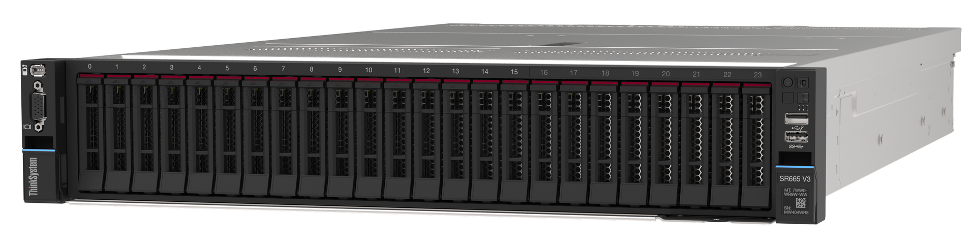 Lenovo ThinkSystem SR665 V3 7D9A - Server - Rack-Montage
