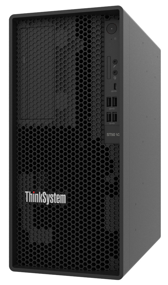 Lenovo ThinkSystem ST45 V3 7DH5 - Server - Tower - 1-Weg - 1 x EPYC 4244P / 3.8 GHz - RAM 16 GB - nicht Hot-Swap-fähig 8.9 cm (3