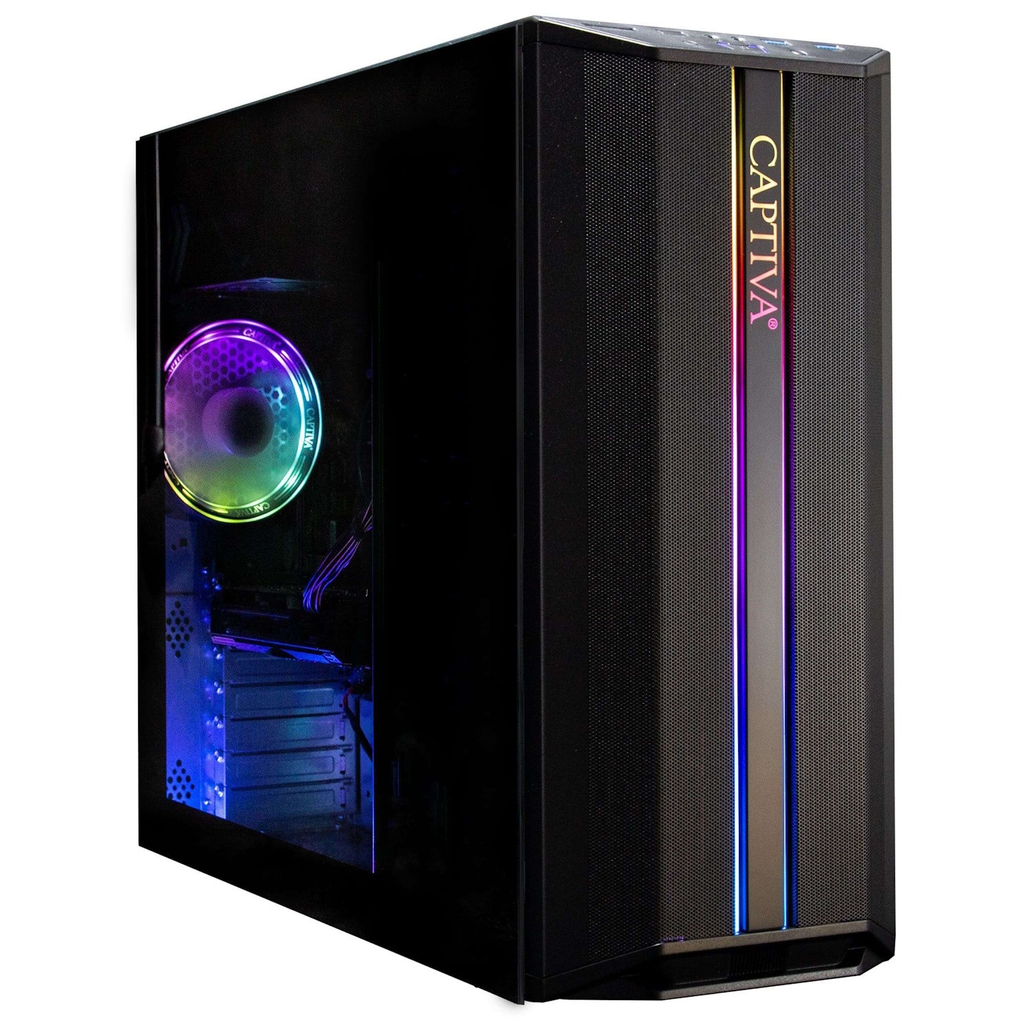 Captiva Advanced Gaming R98-206 Desktop-PC AMD Ryzen 7 5700X, 32GB RAM, 1TB M.2 SSD, Nvidia GeForce RTX 5060, Wi-Fi 6, Windows 1