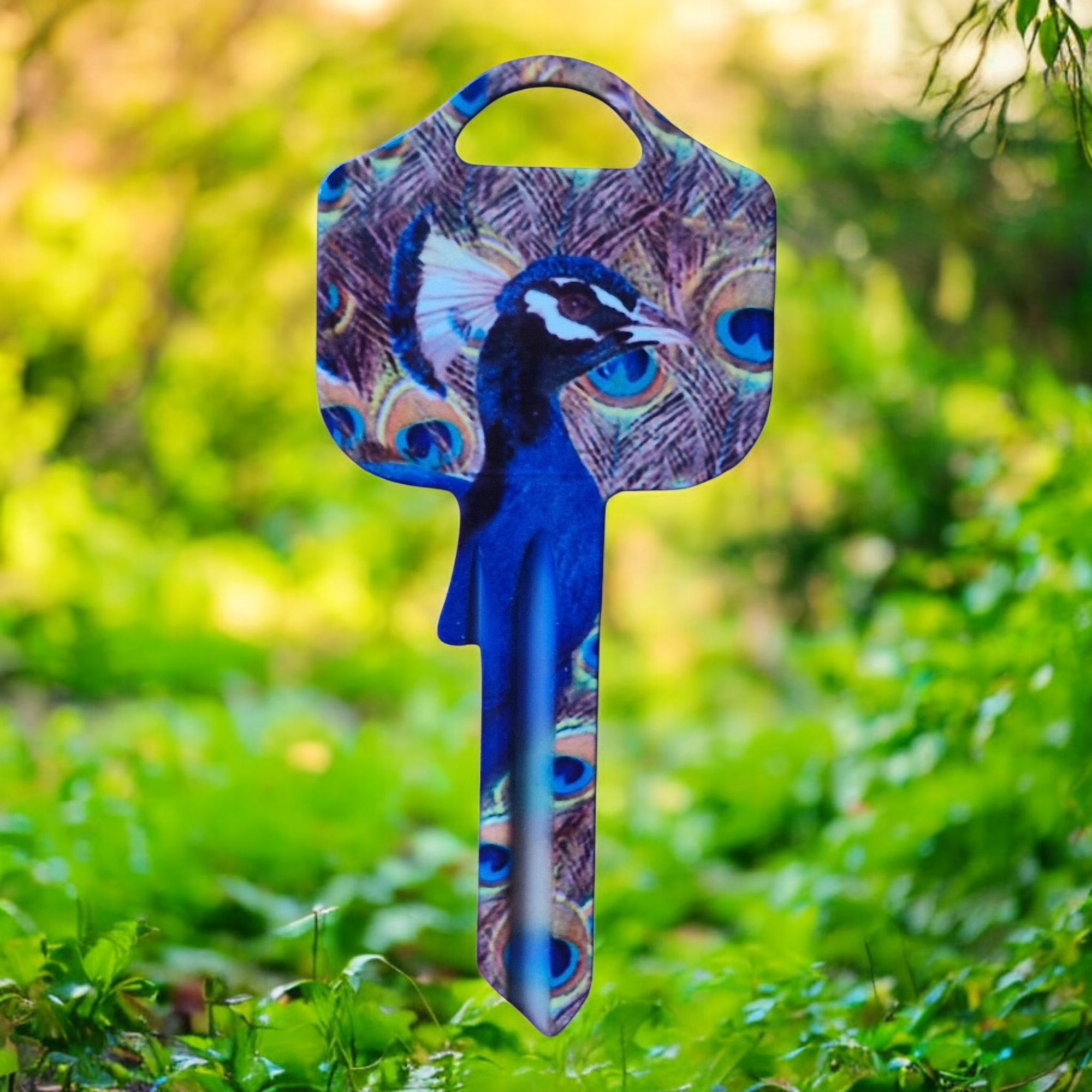 Schlüsselrohling „Pfau"