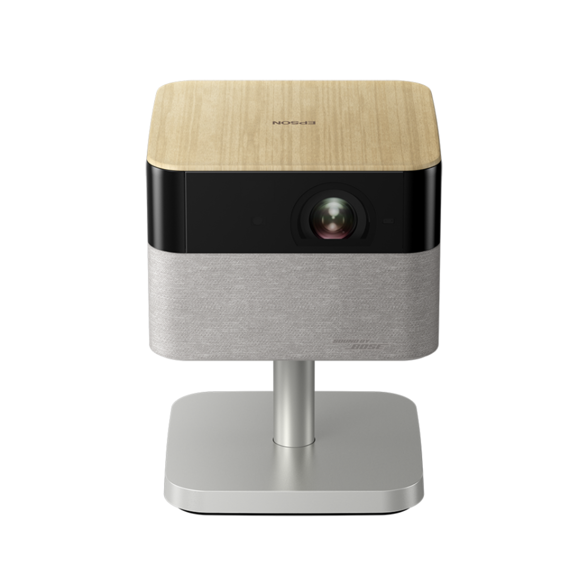 Epson Lifestudio Flex - EF-72 eleganter 4K Smart-Projektor Eiche, 4K Smart-Projektor mit Sound by Bose, Google TV und verstellba