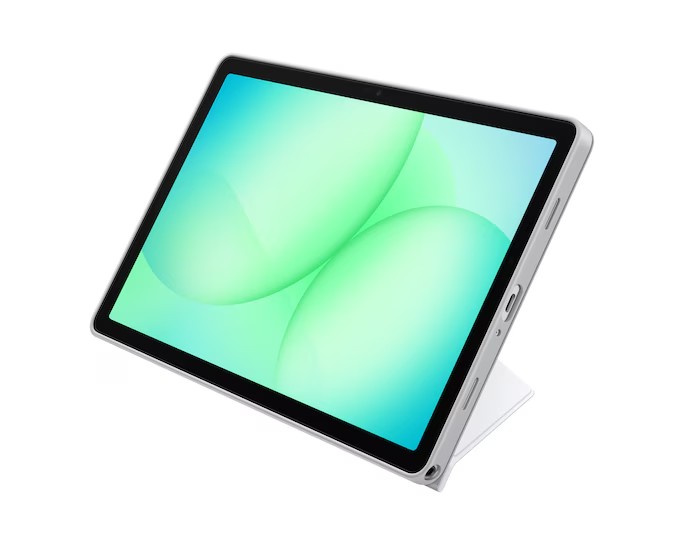 Samsung Book Cover für Galaxy Tab A11+, White Flexibler Standfuß, Schützt Vorder- und Rückseite