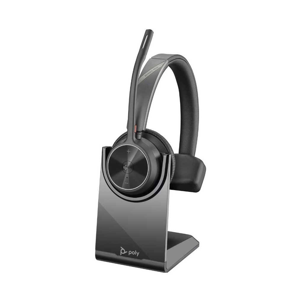 Poly Voyager 4310-M USB-C Headset Microsoft Teams Certified, incl. BT700 Bluetooth USB-C Adapter und Ladestation