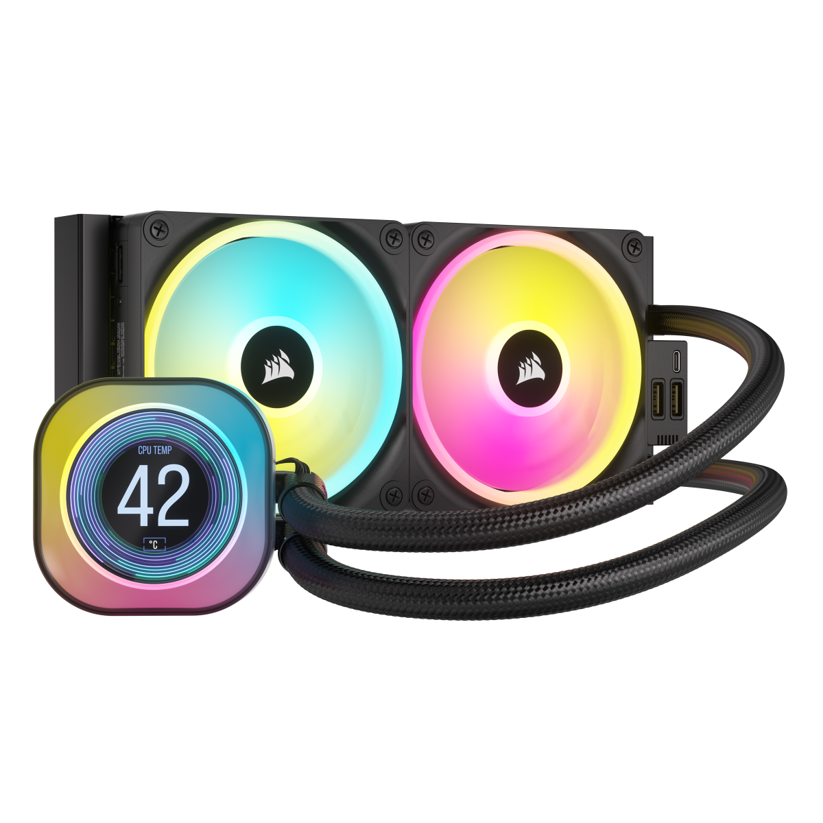 CORSAIR iCUE LINK H100i LCD | AiO-Wasserkühlung