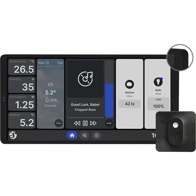 Shelly Wall Display X2 Schwarz + Blu H&T Schwarz WLAN · Schwarz