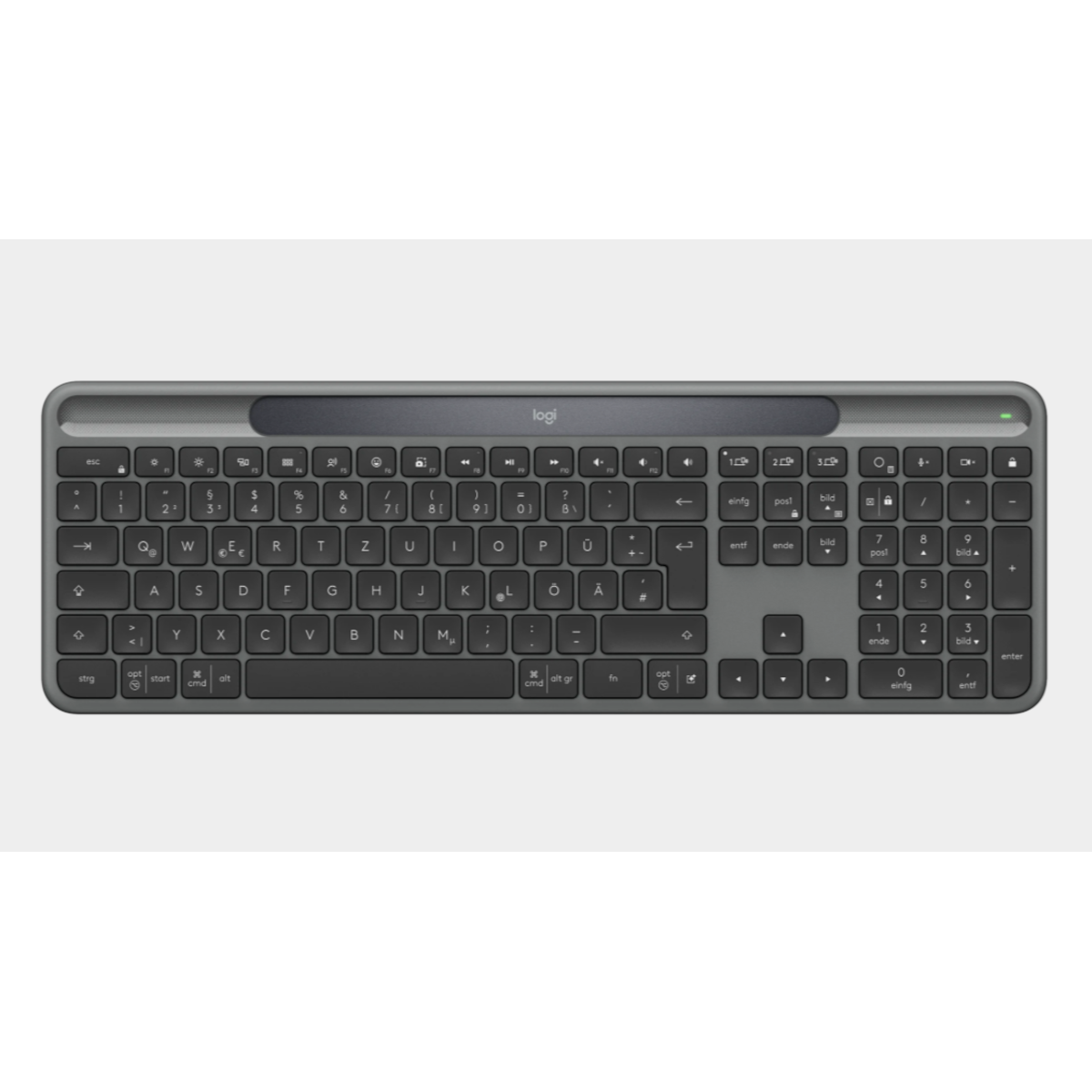 Logitech Signature Slim Solar+ K980, Kabellose Tastatur