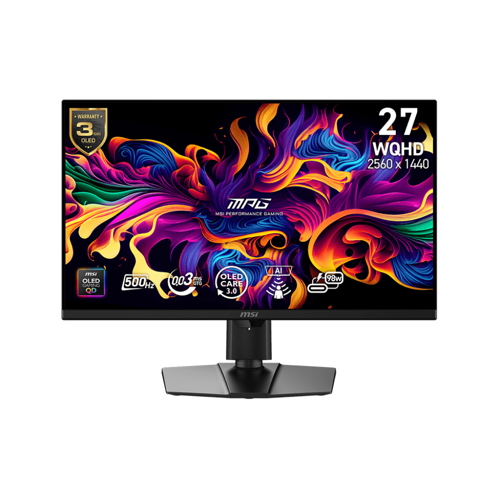 MSI MPG 271QRDE QD-OLED X50 - 500Hz, PD 98Watt OLED (QD-OLED), Quantum-Dot