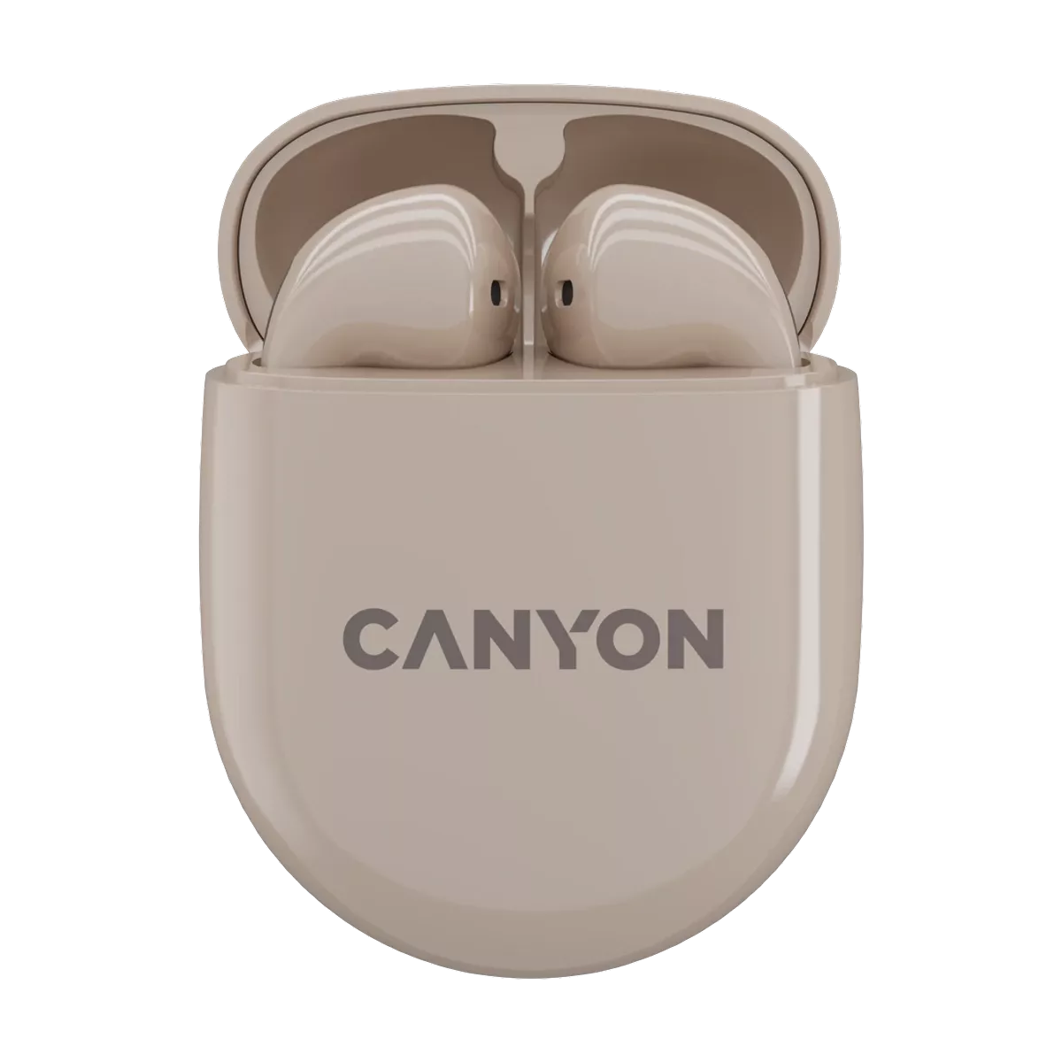 CANYON In-Ear Kopfhörer TWS-6, Beige Bluetooth 5.3, Berührungssteuerung
