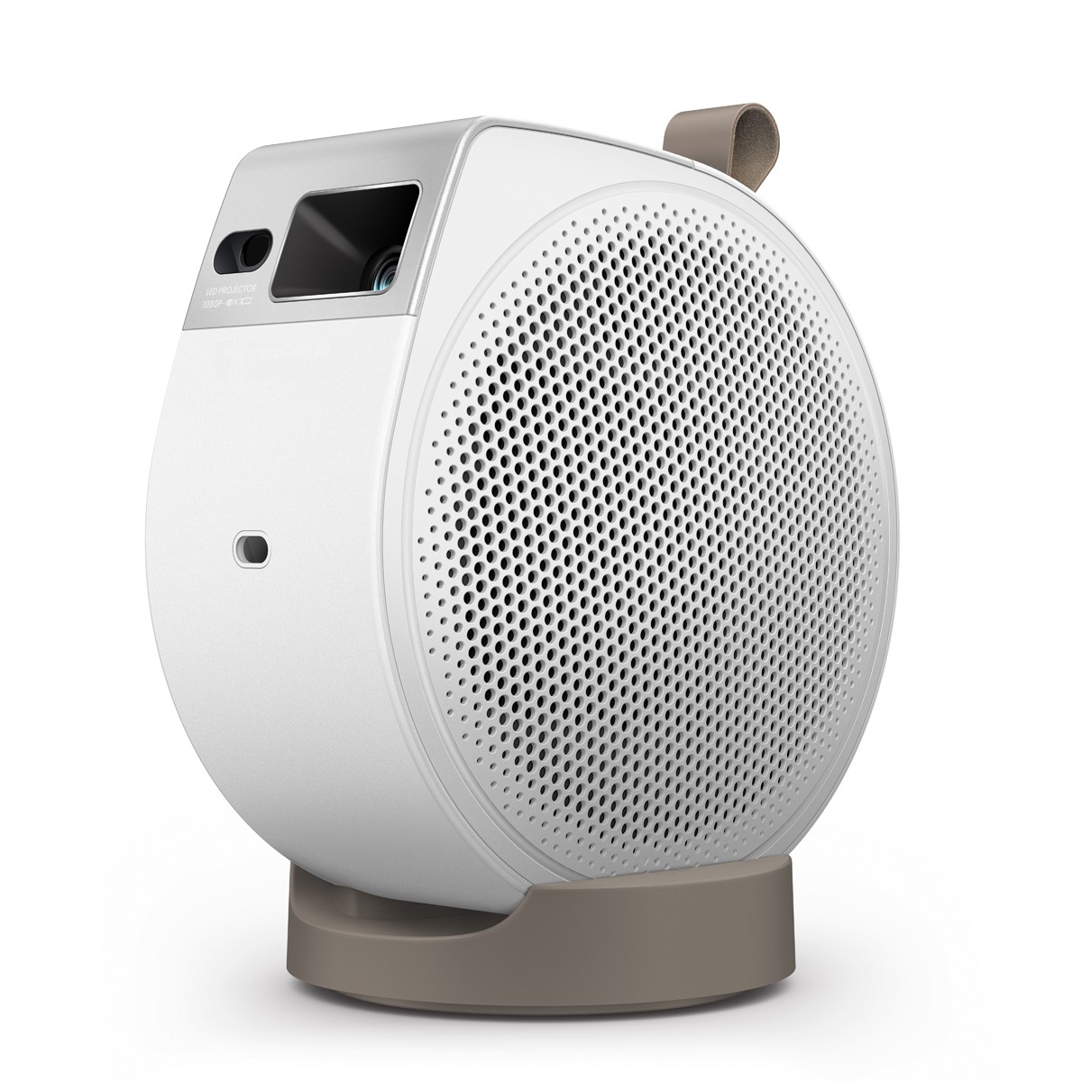 BenQ GV32 Tragbarer Full HD Beamer mit 360° Projektion, Smart TV 500 ANSI LED Lumen, 2.1 Sound, Google TV, Deckenprojektion & 36