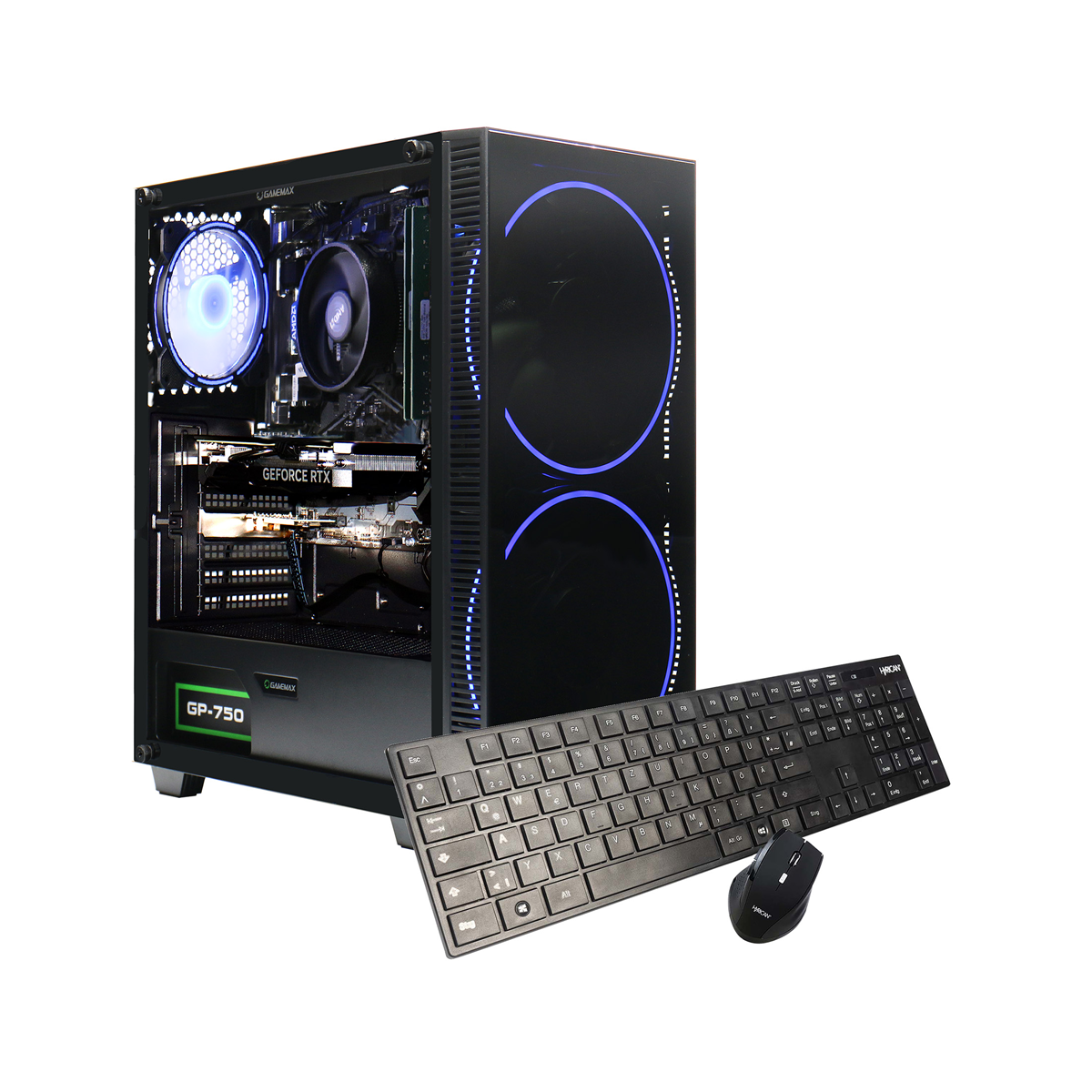 Hyrican Black Hole 7811 Intel Core i5 14400F 16GB RAM 1TB SSD NVIDIA GeForce RTX 5060Ti (16GB GDDR7) Windows 11 Home