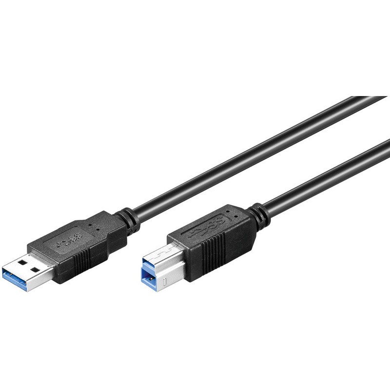 Goobay USB 3.0 SuperSpeed Kabel 5m, USB 3.0-Stecker (Typ A)  USB 3.0-Stecker (Typ B)