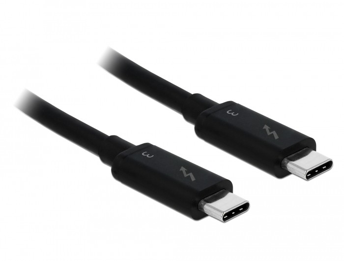 DeLock Thunderbolt 3 Kabel 40Gb/s St./St. 0,5m schwarz